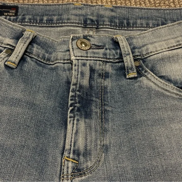 HANDPAINTED Pepe Jeans Slim Fit Mid Waist Jeans (27) - Picture 2 of 13